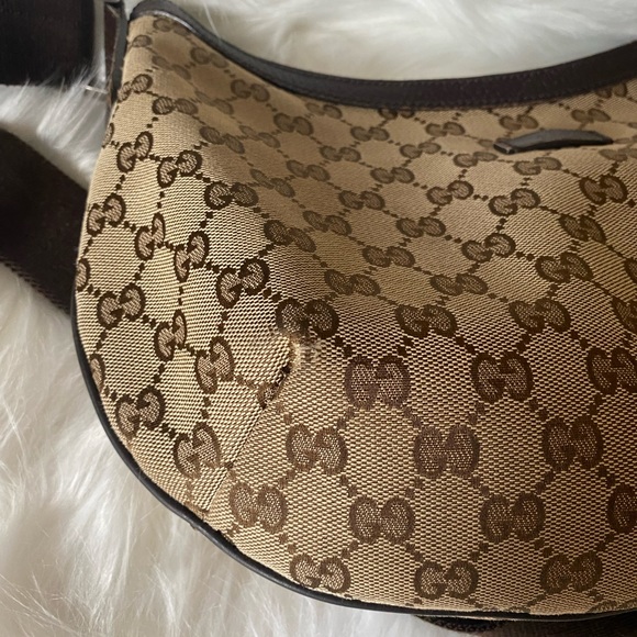 Gucci GG Monogram Web Medium Crossbody Bag - Picture 6 of 12